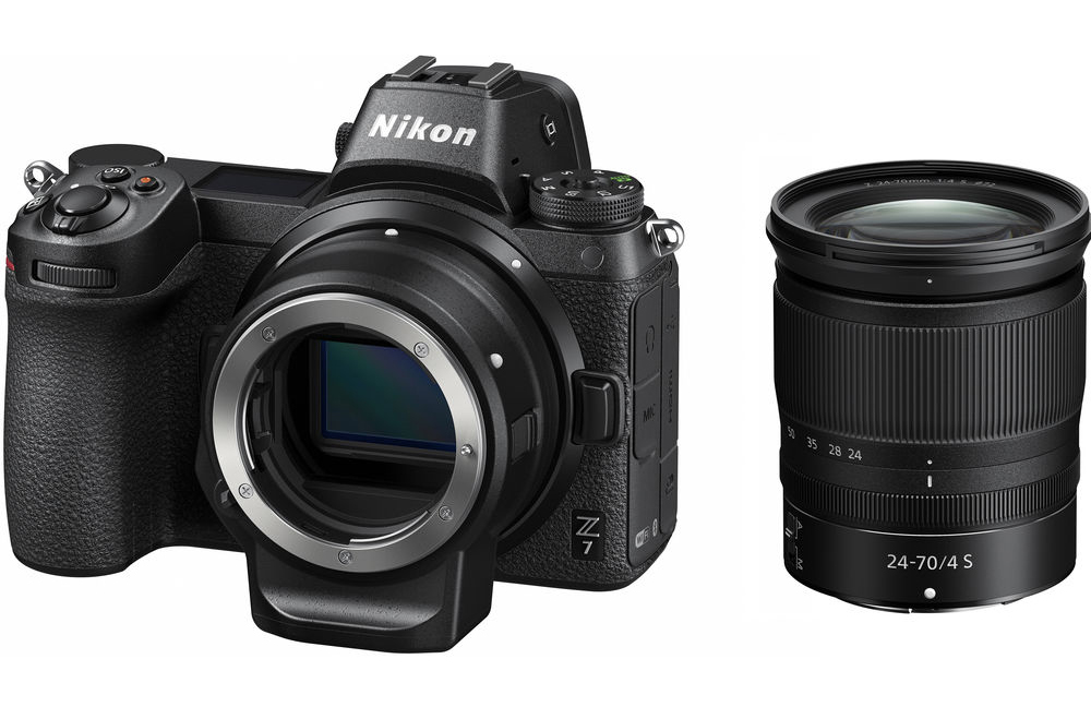 Nikon Z7 + Kit NIKKOR Z 24-70mm f/4 S + ngàm chuyển Nikon FTZ (Chính hãng VIC)